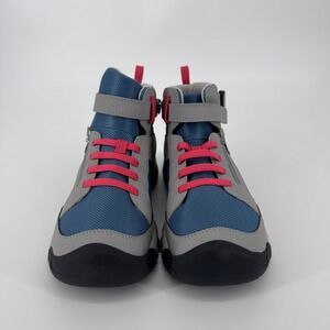 KEEN Kids Redwood Mid Waterproof Hiking Boots Steel Grey Blue 1029518 Size 7Y‎